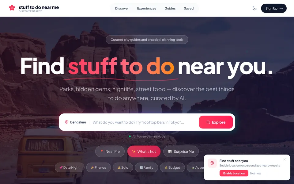 The Stuff To Do Near Me website